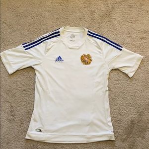 Men’s adidas Armenia national soccer jersey.